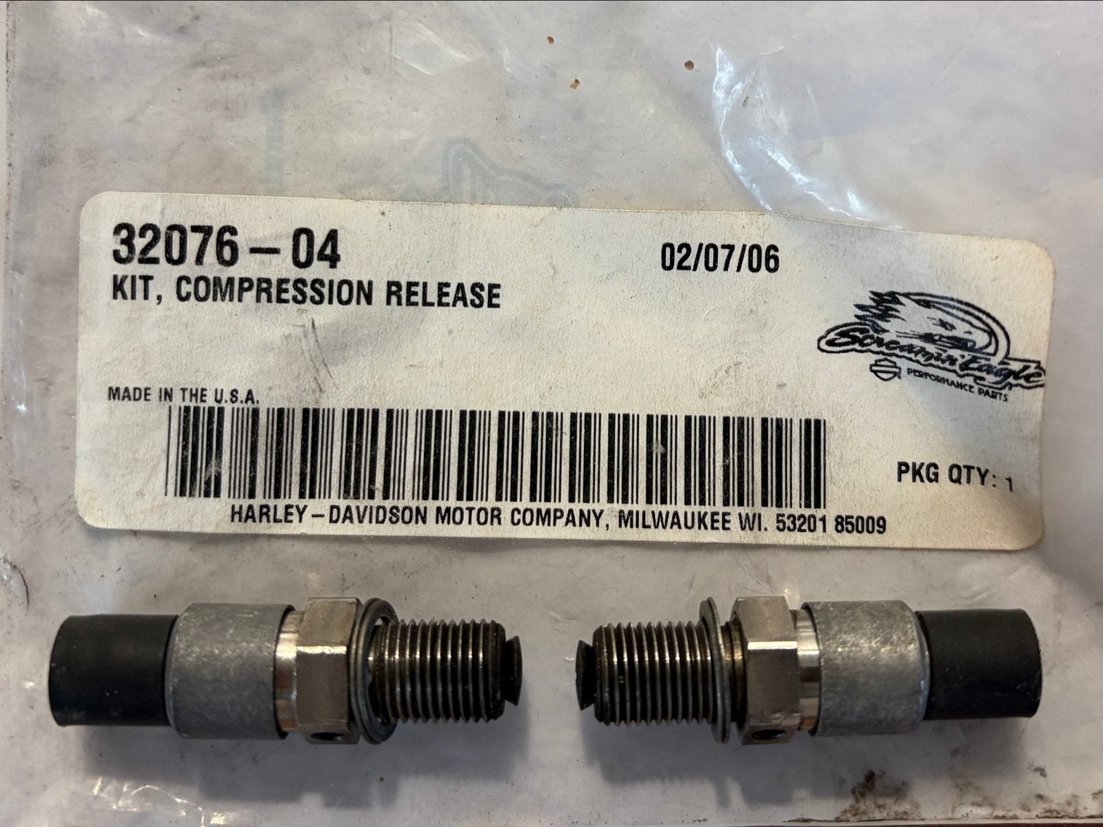 Harley-Davidson compressieontlastingskit 32076-04, Ophalen of Verzenden, Gebruikt