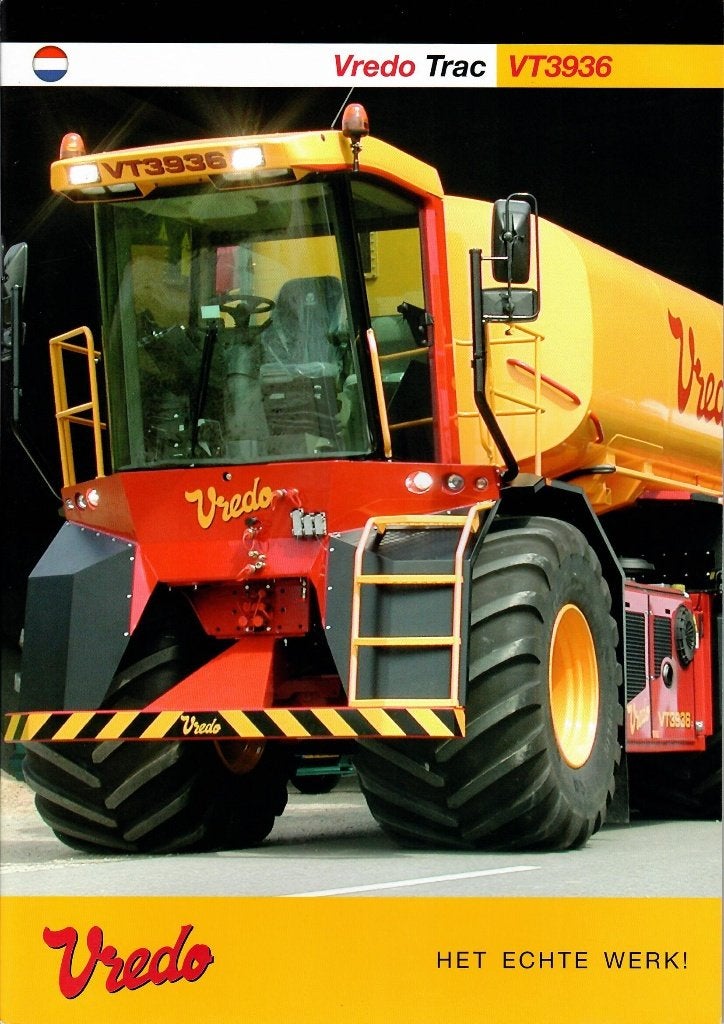 Originele folder VREDO trac/zelfrijder VT 3936, Ophalen of Verzenden, Zo goed als nieuw, Folder