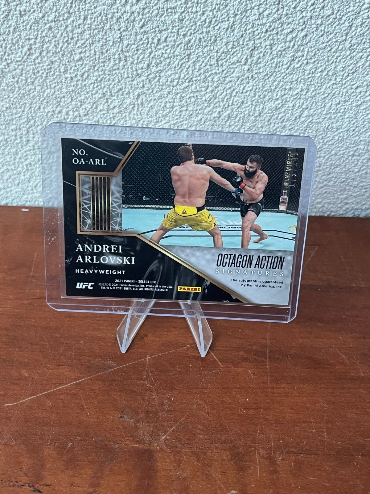 Andrei Arlovski gesigneerde UFC Panini kaart, Verzenden, Zo goed als nieuw, Overige sporten, Spelerskaart