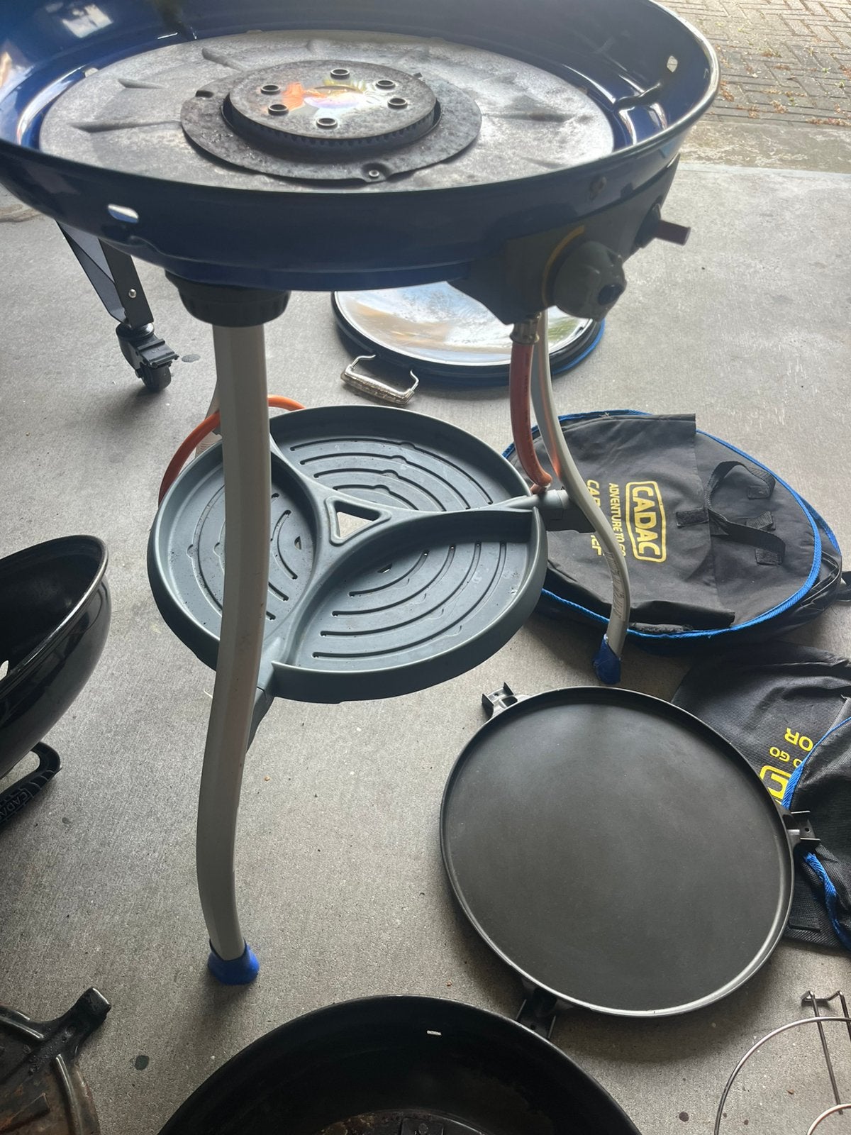 Cadac carri chef gas bbq voor onderdelen, Ophalen, Gebruikt