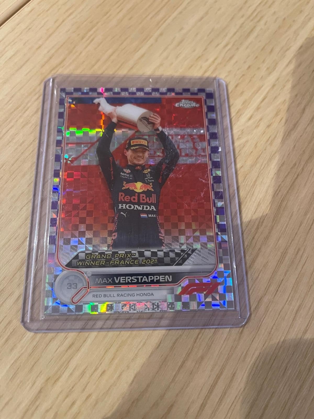 Max Verstappen Topps /199 Refractor F1, Ophalen of Verzenden, Zo goed als nieuw, Overige sporten, Spelerskaart