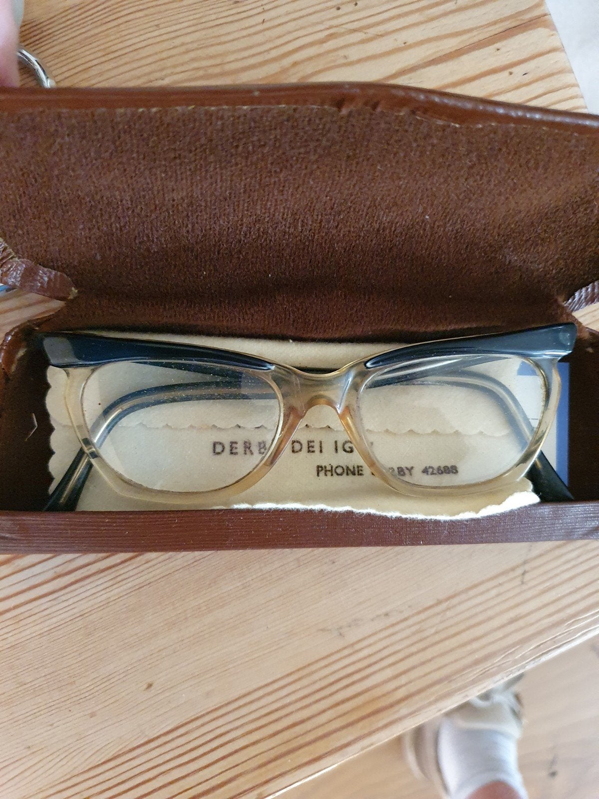 Vintage jaren 50 60 fifties bril dames toneel film etui, Overige merken, Gebruikt, Zwart, Ophalen of Verzenden