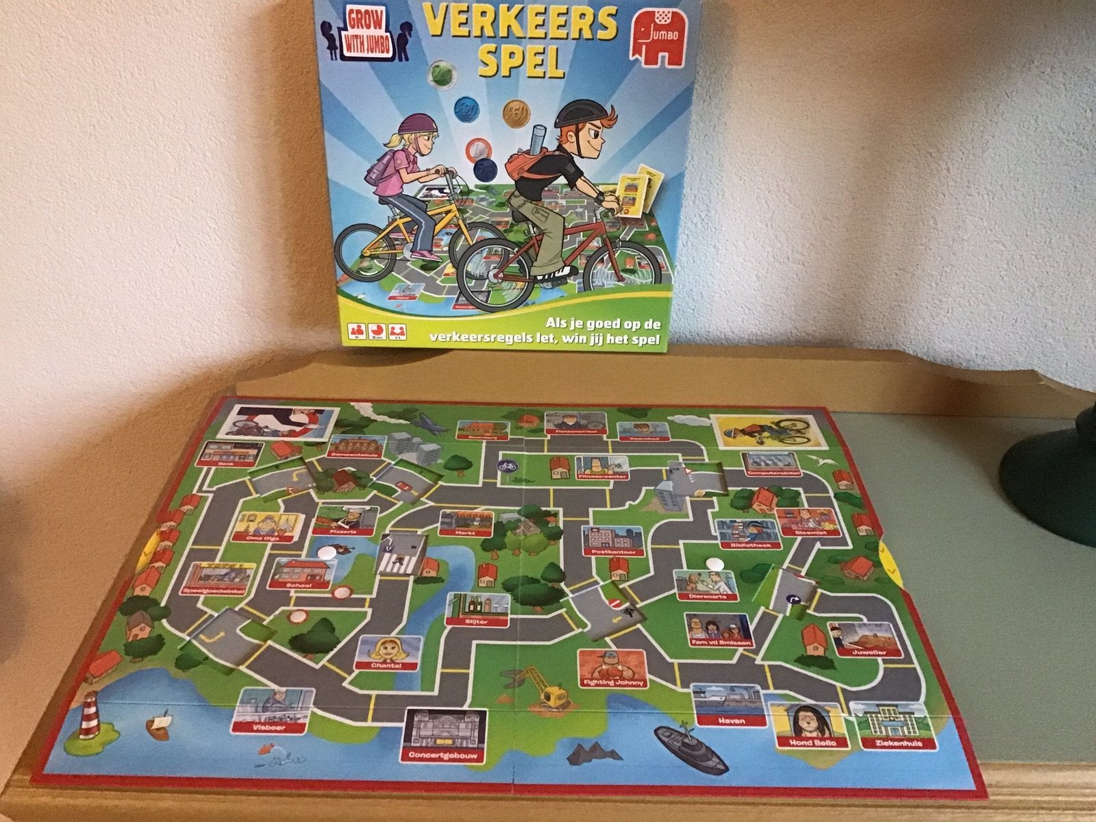 Jumbo Verkeersspel 8+, Een of twee spelers, Ophalen of Verzenden, Zo goed als nieuw