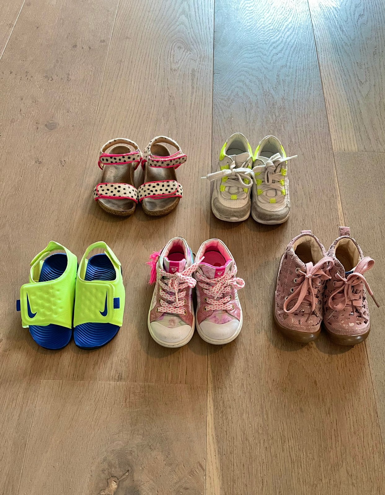 🌸 Meisjes zomer schoenen pakket maat 23 ☀️ Nike/Shoesme, Gebruikt, Meisje, Schoenen, Ophalen of Verzenden