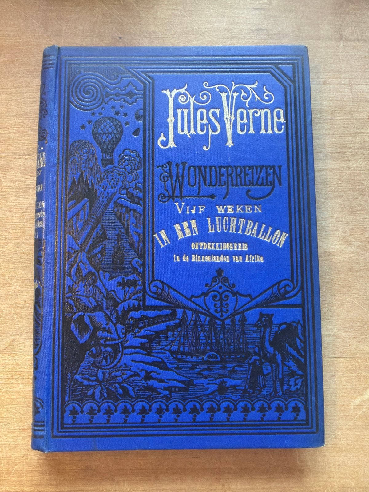 Jules Verne - Vijf Weken in een Luchtballon (1908), Boeken, Ophalen of Verzenden, Gelezen