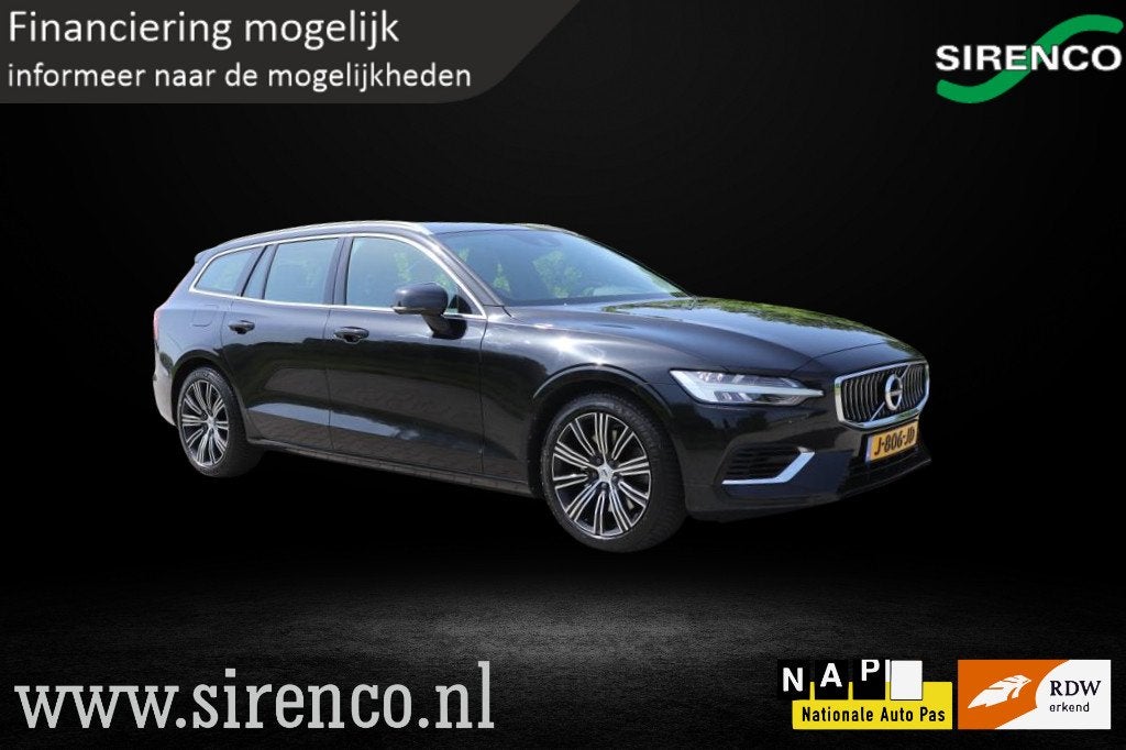 Volvo V60 2.0 T6 Recharge AWD Inscription | leder comfort ze, Auto's, Automaat, Gebruikt, 4 cilinders, Hybride Elektrisch/Benzine