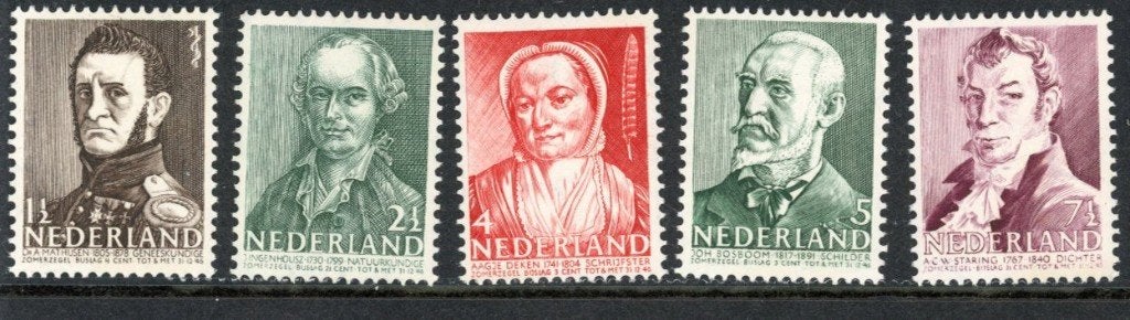 Zomerzefgels 1941, NVPH 392-396 Postfris, Postzegels en Munten, Postzegels | Nederland, Ophalen of Verzenden, Na 1940, Postfris