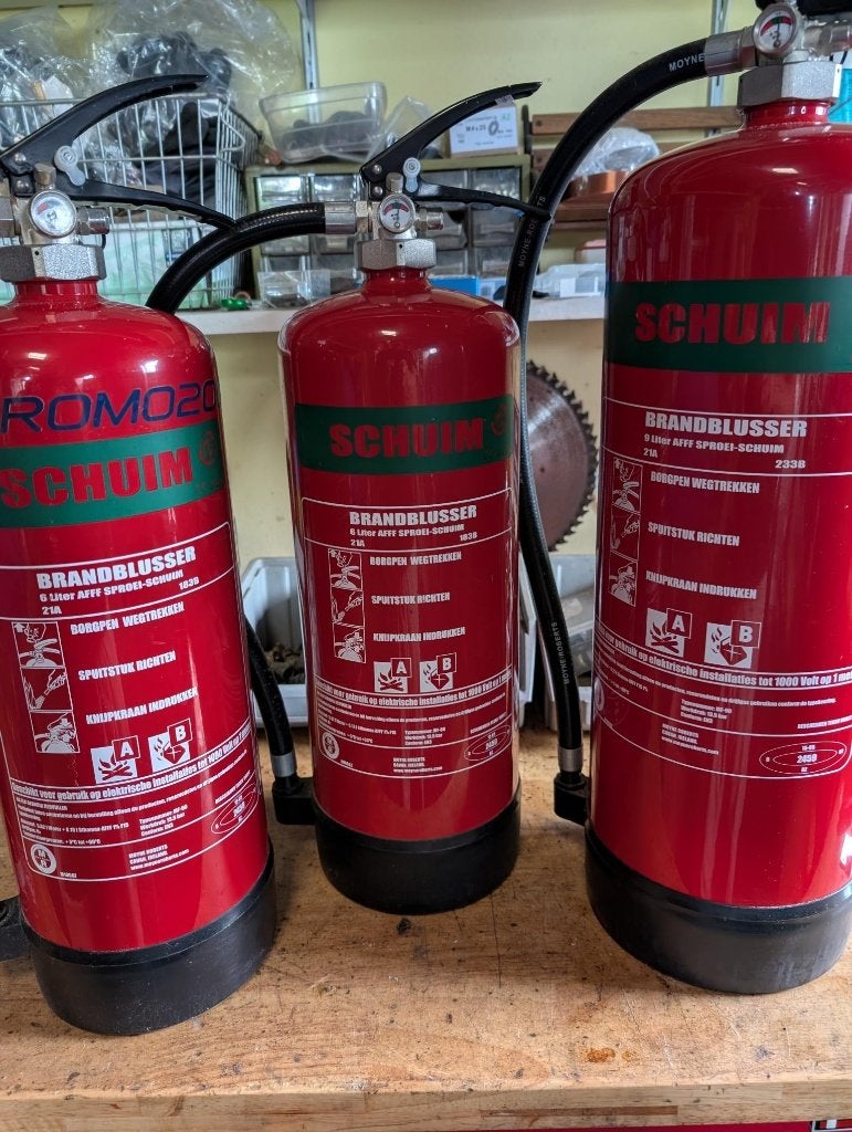 3 Brandblussers Schuim, Ophalen, Zo goed als nieuw, Brandblusser