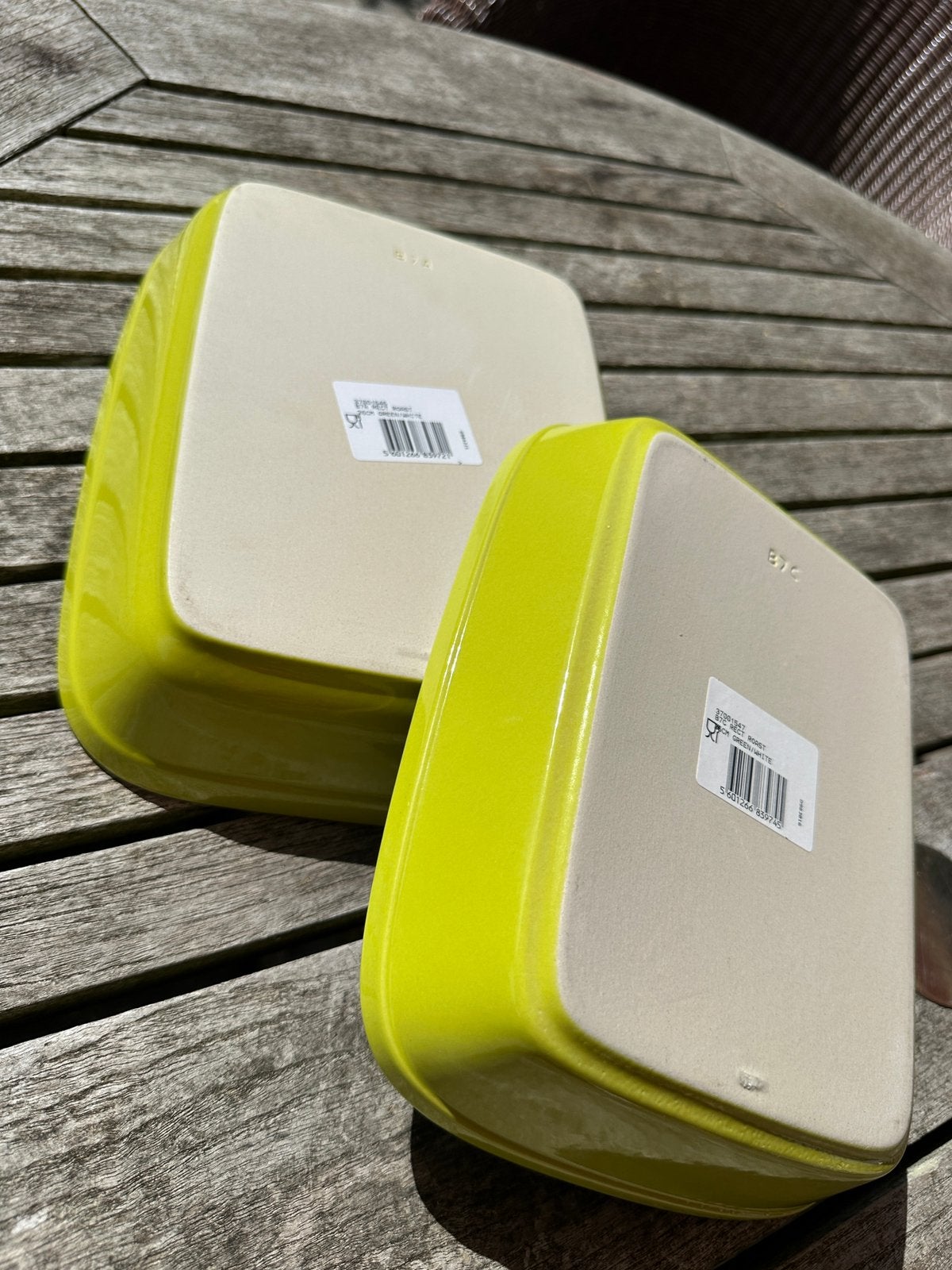 Ovenschalenset le Chef appelgroen, Ophalen, Nieuw, Steen/keramiek, Groen
