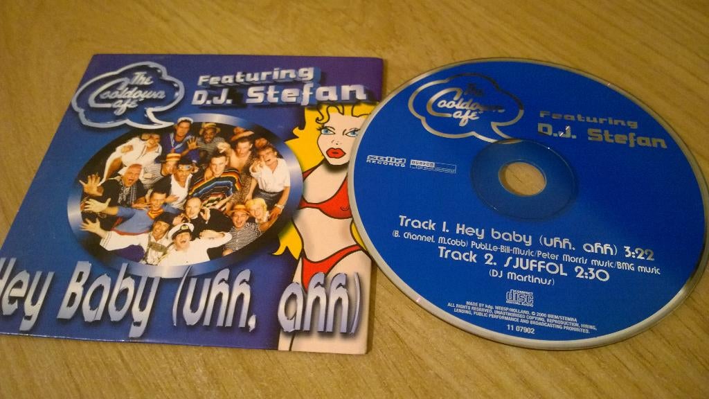 The cooldown café featuring d.j. Stefan ‎– hey baby (uhh, ah, 1 single, Ophalen, Gebruikt, Pop