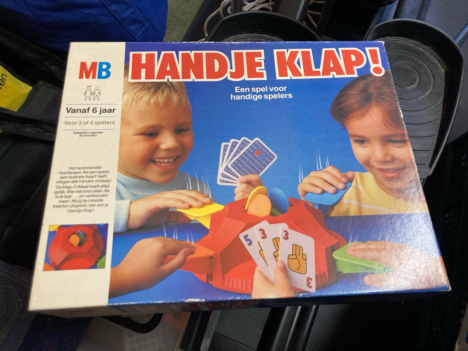MB Handje Klap! Bordspel - Snel en Handig Spel, Drie of vier spelers, Ophalen of Verzenden, Gebruikt