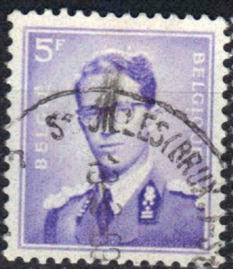 Belgie 1957 - Yvert/OBP 1029 - Koning Boudewijn (ST), Verzenden, Gestempeld, Koninklijk huis