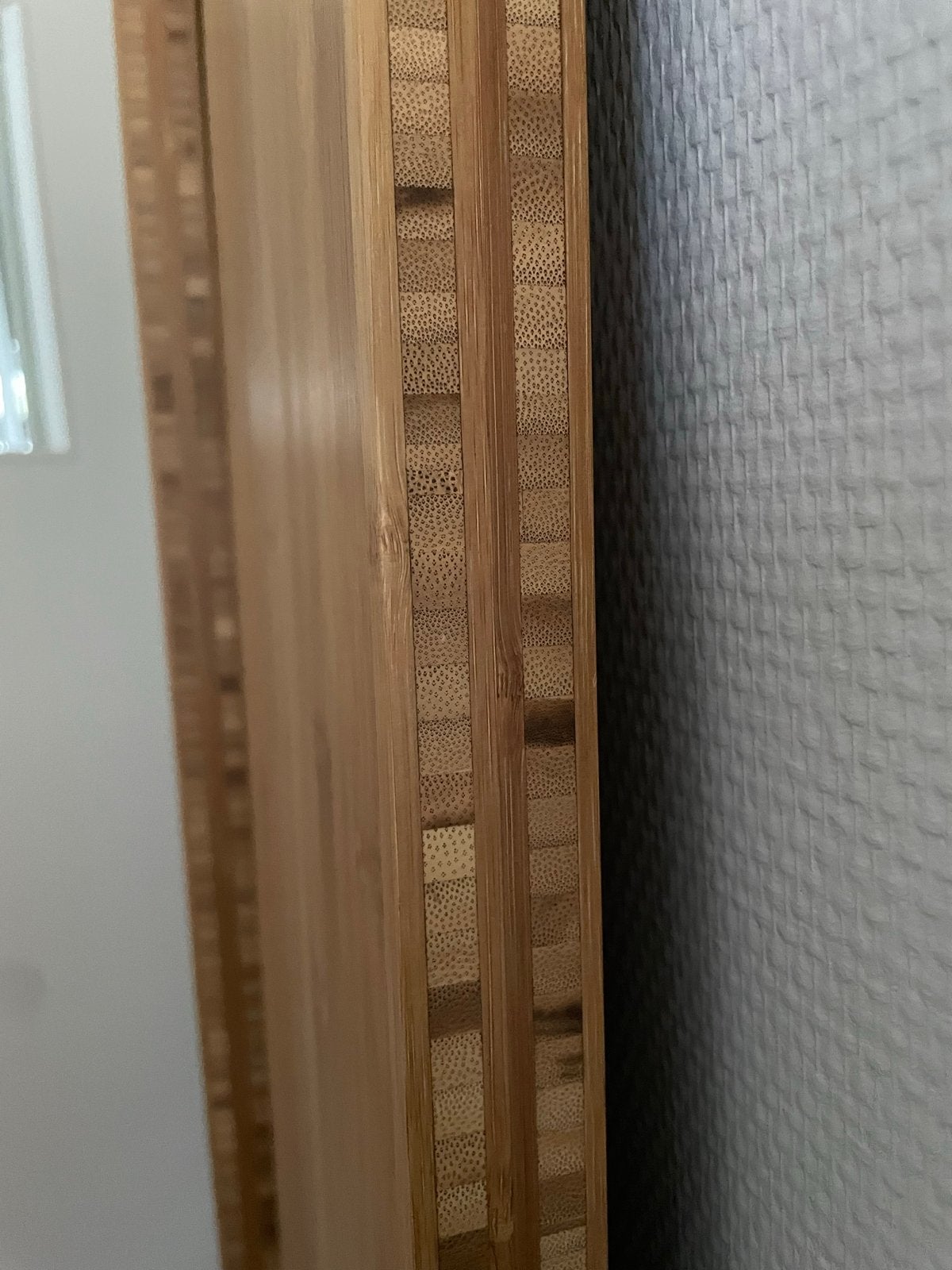Bamboe wandplanken massief - 2 stuks, Ophalen, 25 tot 50 mm, Zo goed als nieuw, 200 tot 250 cm