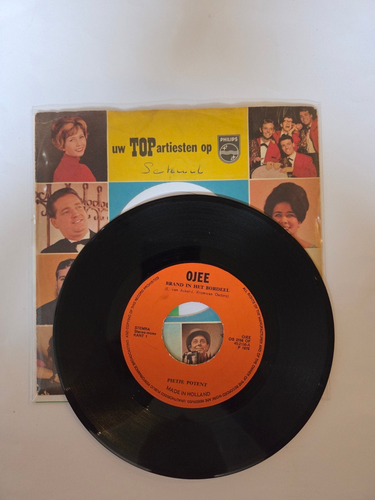 Pietje Potent - Brand in het bordeel, Gebruikt, 7 inch, Single, Ophalen of Verzenden