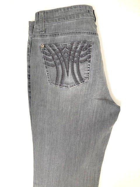 CAMBIO luxe jeans in modieus zacht grijs en iets bling mt 40, Maat 38/40 (M), Cambio, Verzenden, Zo goed als nieuw