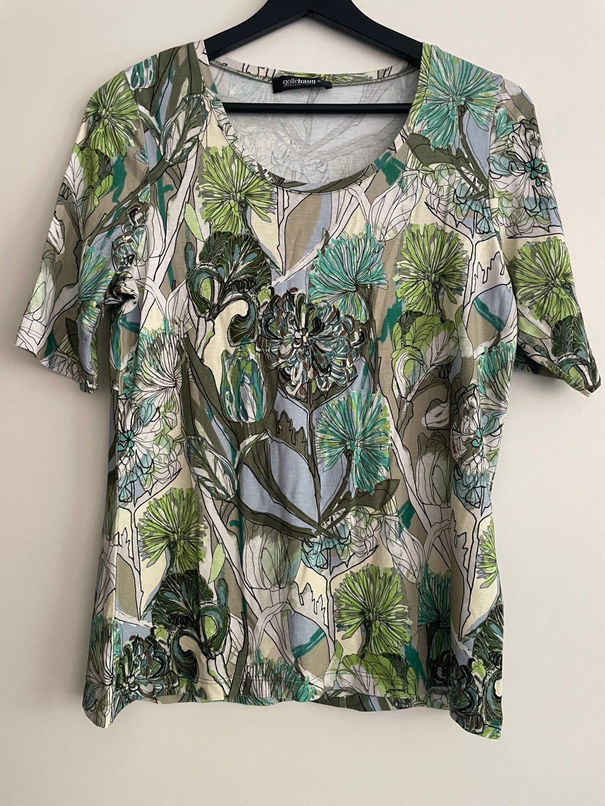 Shirt van Gollehaug, Ophalen of Verzenden, Zo goed als nieuw, Maat 38/40 (M), Korte mouw