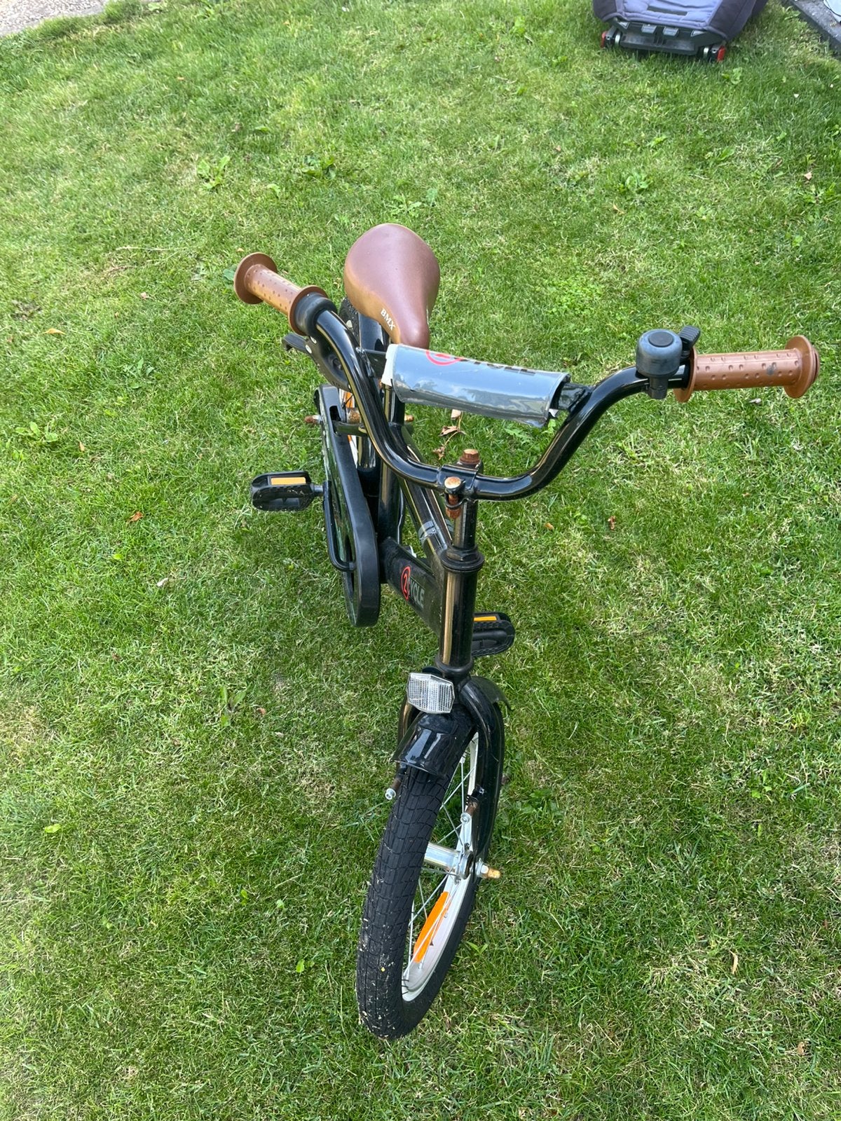 Zwarte kinderfiets 2Cycle BMX, 16 inch, Ophalen, Gebruikt, Terugtraprem, 16 tot 20 inch