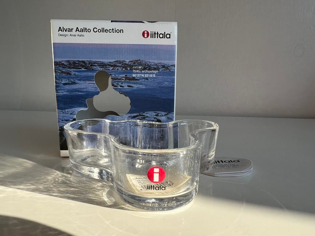 Iittala Fins Design Savoy Schaal Transparant Aalto 10x10 cm, Huis en Inrichting, Woonaccessoires | Schalen en Manden, Schaal, Nieuw