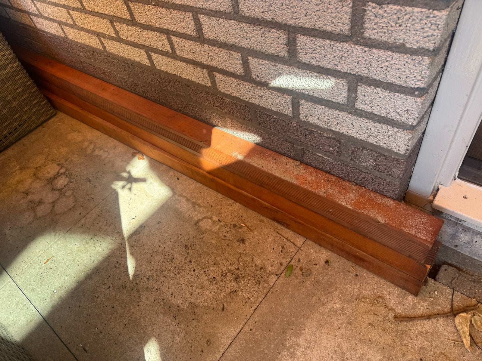 3 Nieuwe Hardhouten Schuttingpalen 280cm met Punt, Ophalen, Minder dan 3 meter, Nieuw, 2 meter of meer