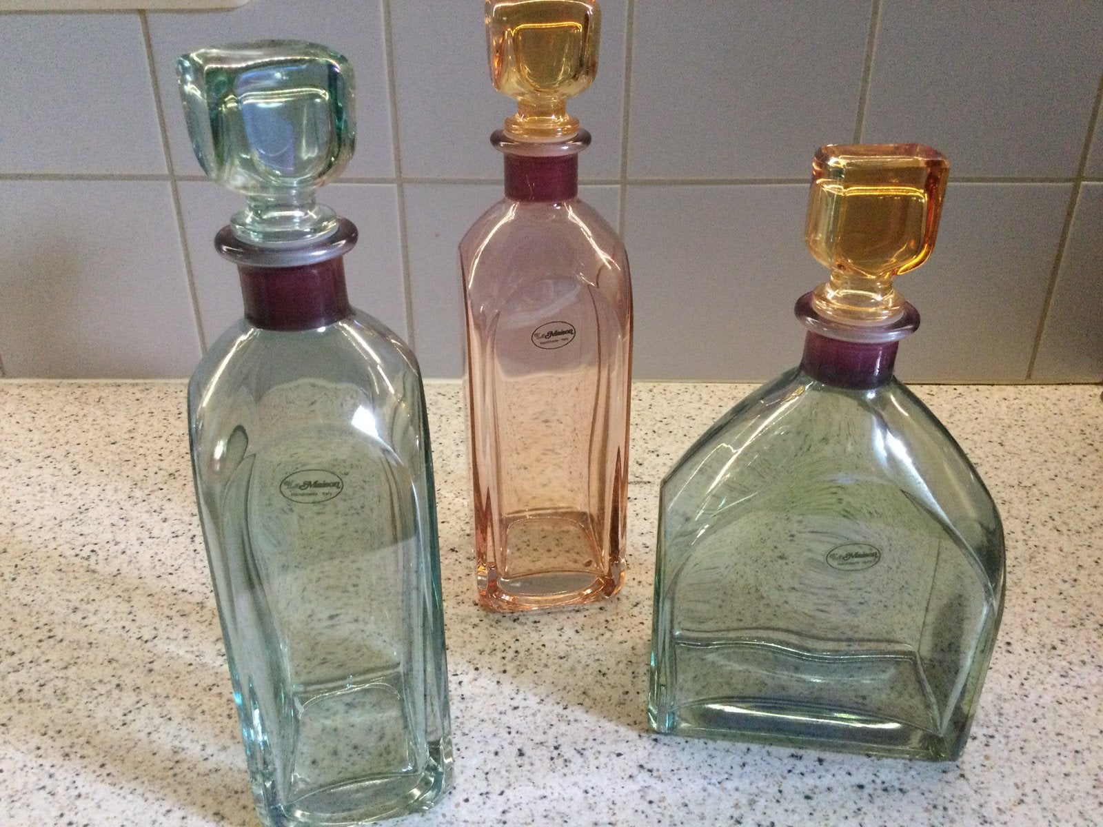 Glas design Italiaans, Ophalen of Verzenden, Zo goed als nieuw, Parfumfles