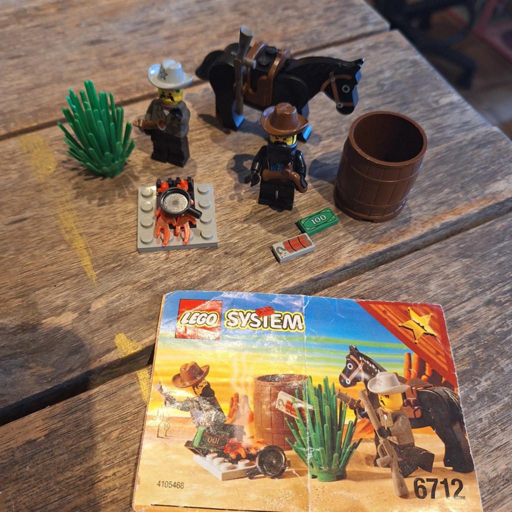 Vintage LEGO Western 6712: Sheriff's Showdown (Jaren '90), Compleet, Gebruikt, Overige thema's, Lego