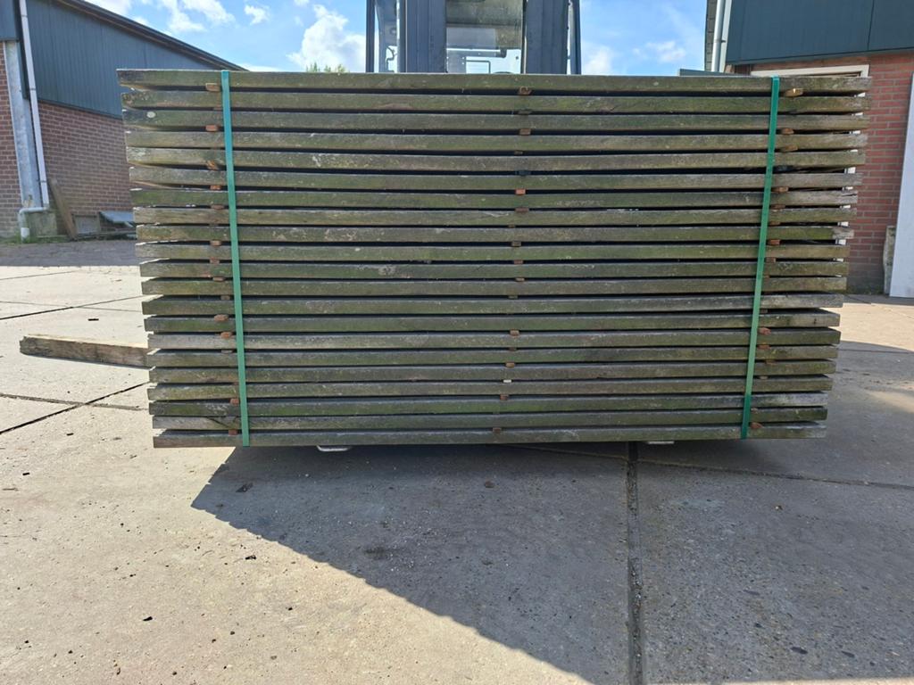 Vlonderplanken | hardhout | met antislip, Ophalen of Verzenden, Gebruikt, Hout