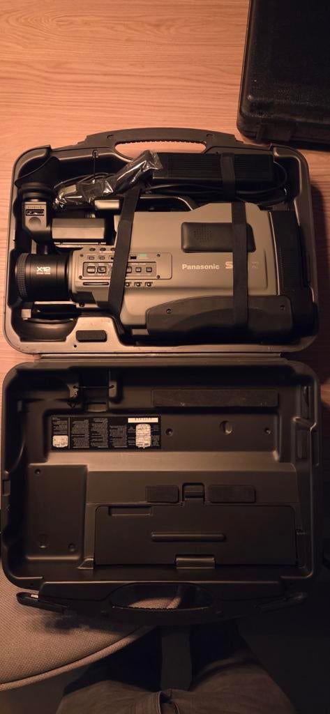 Panasonic S-VHS Camcorder met Koffer - Vintage Video, Ophalen, VHS of SVHS, Camera