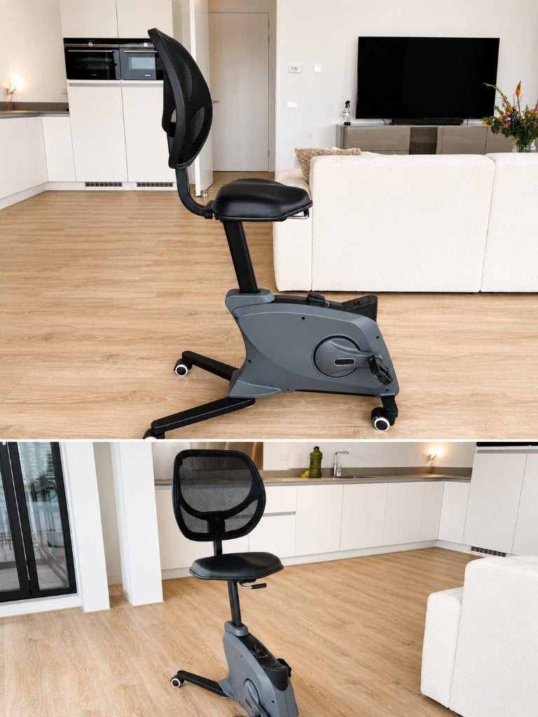 Deskbike Bureaufiets voor Thuiswerken & Kantoor, Ophalen, Zo goed als nieuw, Zwart, Bureaufiets