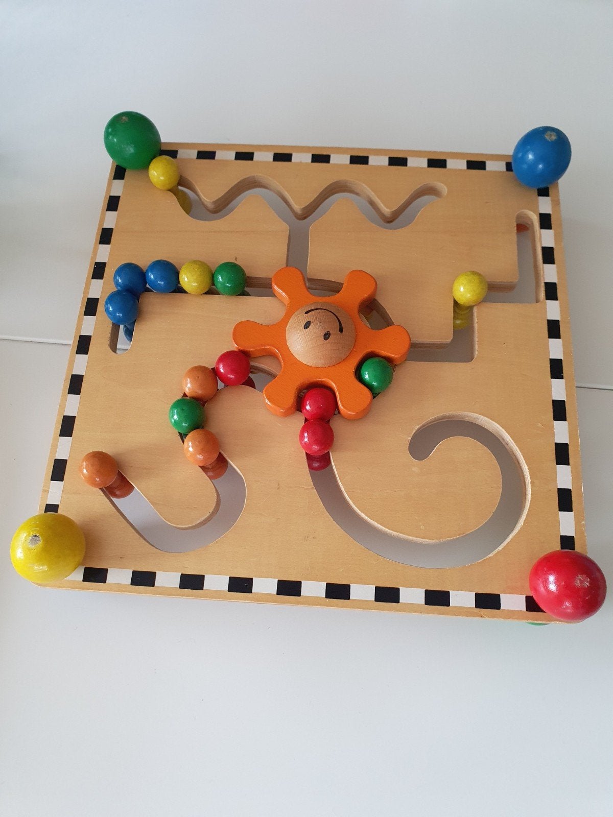 Houten labyrint motorisch spel, Kinderen en Baby's, Ophalen of Verzenden