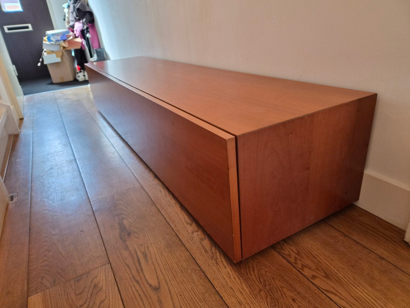 TV-Meubel Italiaans design Kersenhout, Ophalen, Gebruikt, 150 tot 200 cm, Kersenhout