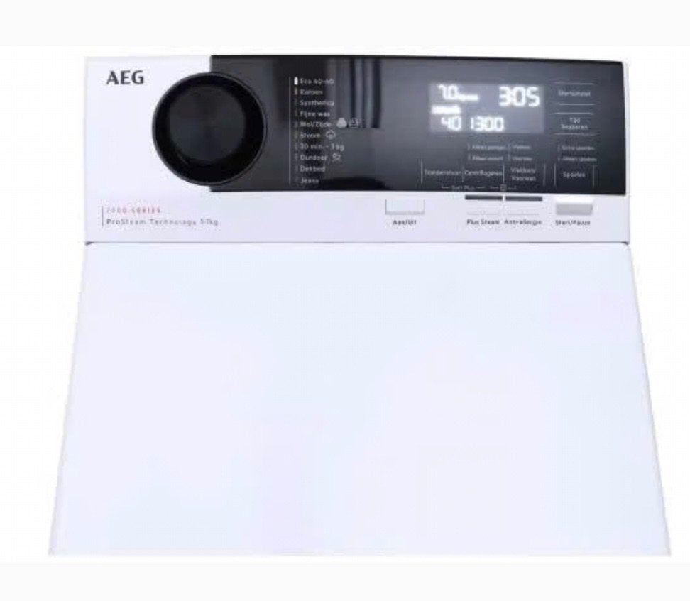 AEG wasmachine bovenlader compact als nieuw, Ophalen, Bovenlader, Zo goed als nieuw, 85 tot 90 cm