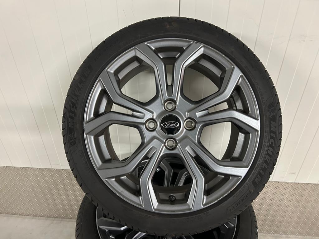 Ford Fiesta MK8 st-line ST 17 inch 4x108 michelin zomer, Ophalen, Gebruikt, Ford, Banden en Velgen