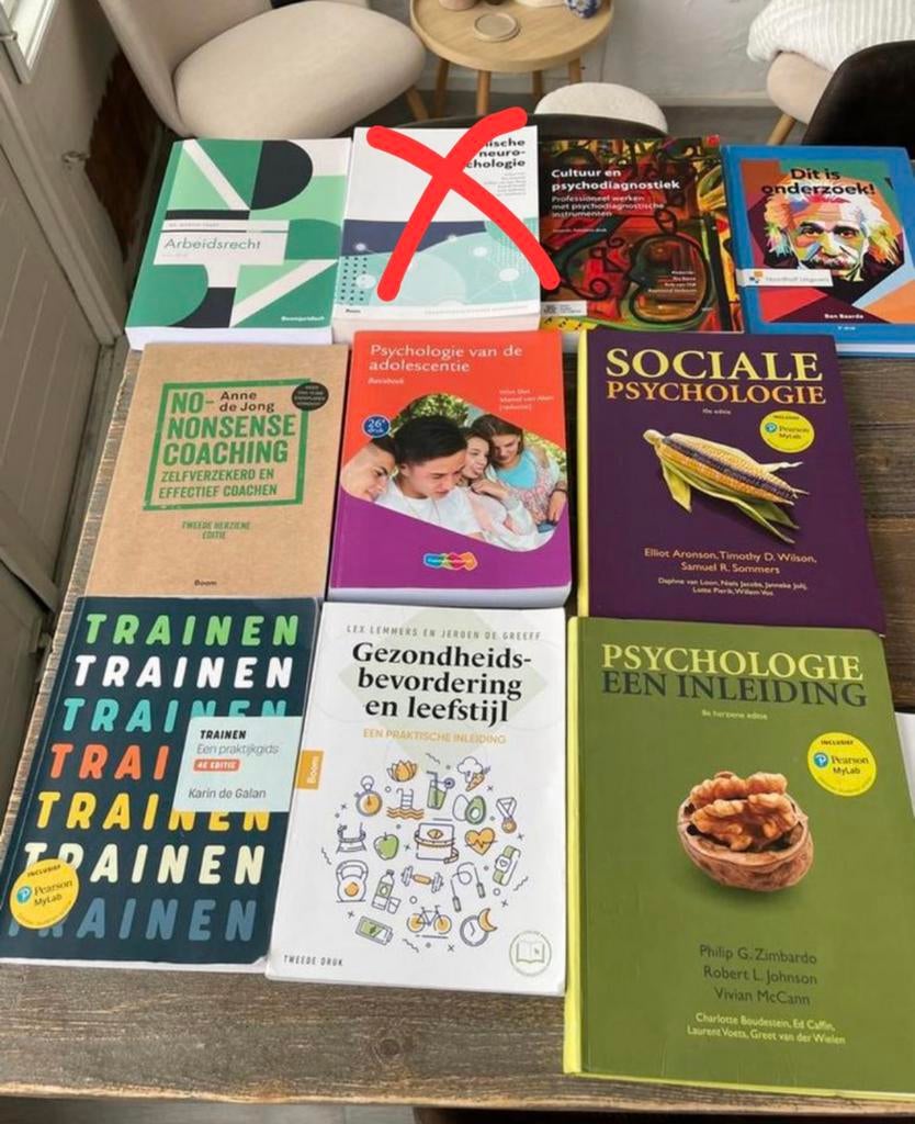 Boeken toegepaste psychologie Saxion eerstejaars/tweedejaars, Boeken, Ophalen, Beta, Zo goed als nieuw, HBO