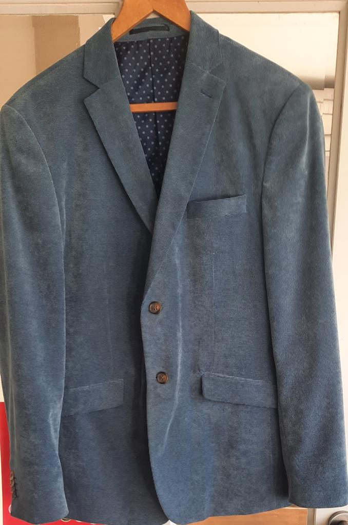 Mooi denim blauw colbert, casual of formeel, Ophalen of Verzenden, Gedragen, Overige maten, Blauw