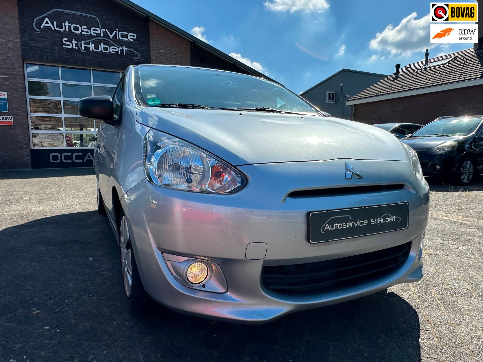 Mitsubishi Space Star 1.0 Entry. 1ste eigenaar. Airco., Auto's, Euro 5, Stof, Gebruikt, Zwart