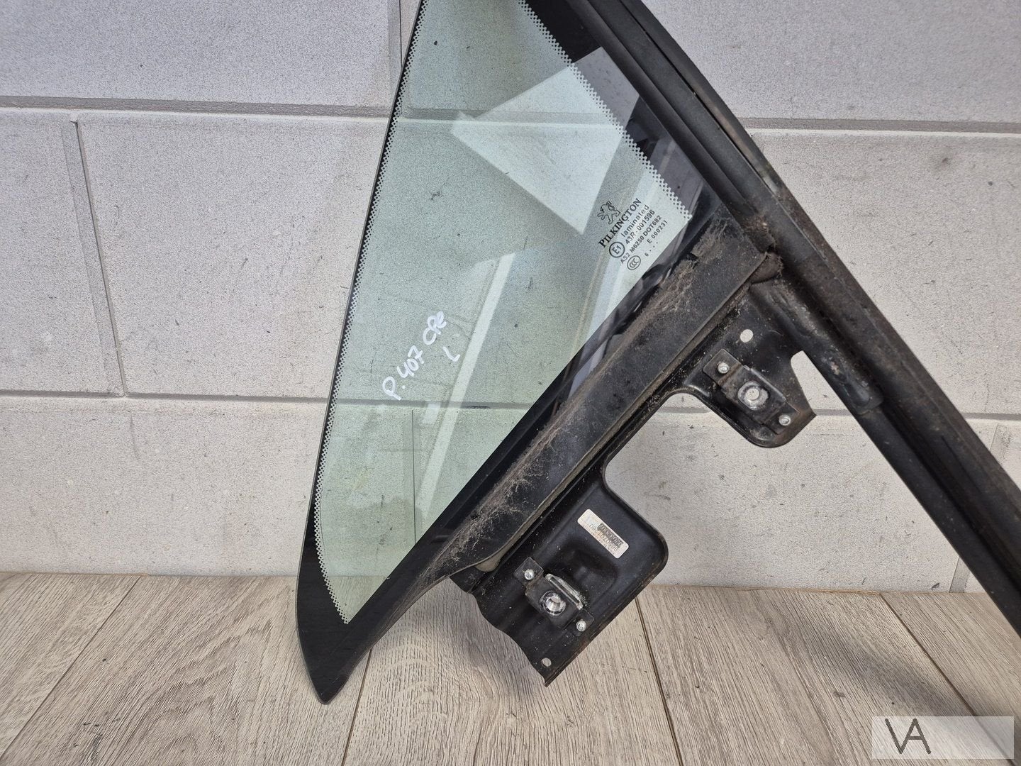 Peugeot 407 coupe 2005 - 2010 raam linksvoor vaste deel €200, Gebruikt, -, -, Ophalen of Verzenden