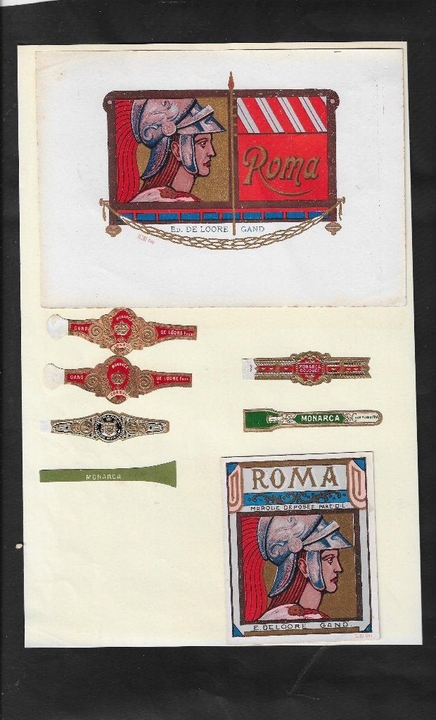 Roms/Romarca  etiktjes/banden, Ophalen of Verzenden, Zo goed als nieuw, Sigarenbandjes