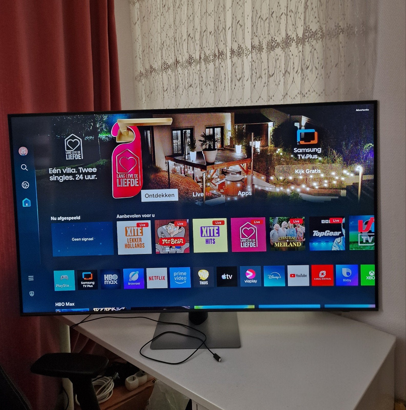 Samsung Q74B QLED 4K TV 55 inch 2022, Ophalen, QLED, Zo goed als nieuw, Samsung