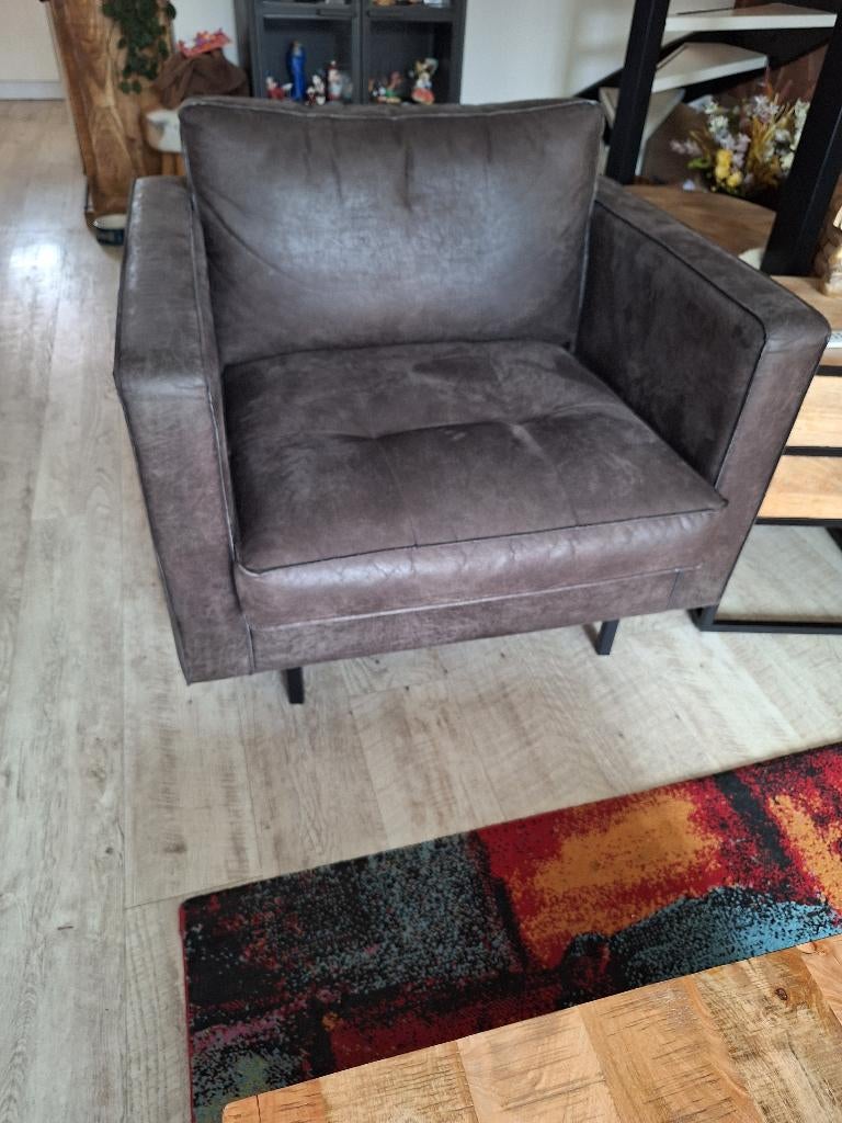 Zwarte Rodeo fauteuil. 100 cm breed. In zeer goede staat, Ophalen, Zo goed als nieuw, 75 tot 100 cm, 75 tot 100 cm