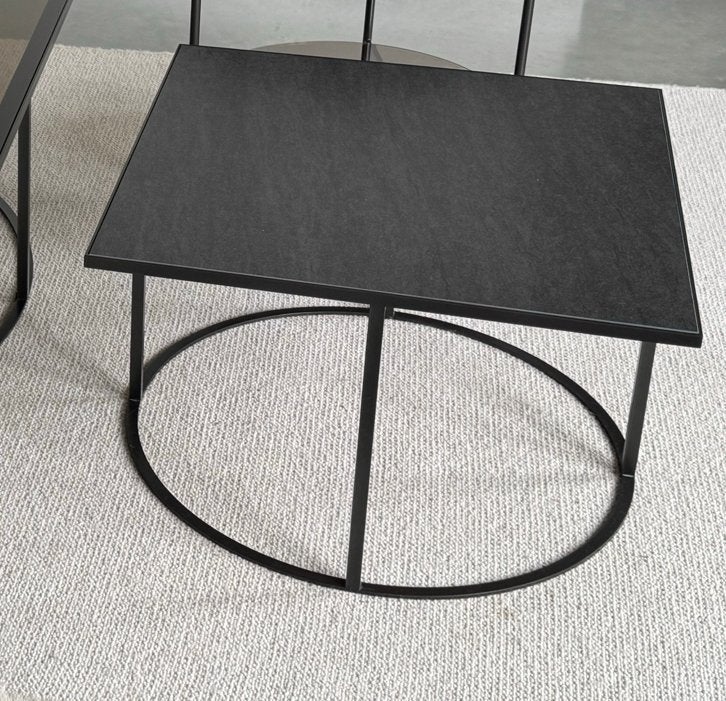 Salontafel Leolux prismo 60 x 60 cm., Luxe design tijdloos, Verzenden, Vierkant, 50 tot 100 cm