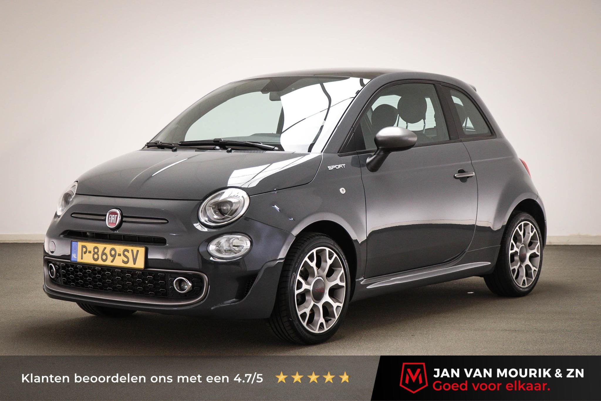 Fiat 500 1.0 Hybrid Sport | PANORAMADAK | UCONNECT | DAB | N, Auto's, Stof, Met garantie (alle), 4 stoelen, Origineel Nederlands