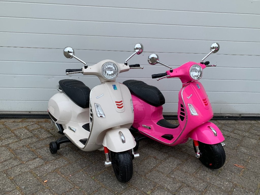 Kinder Scooter Vespa + windscherm en beautycase, 12V!, Ophalen of Verzenden, Nieuw, Overige typen