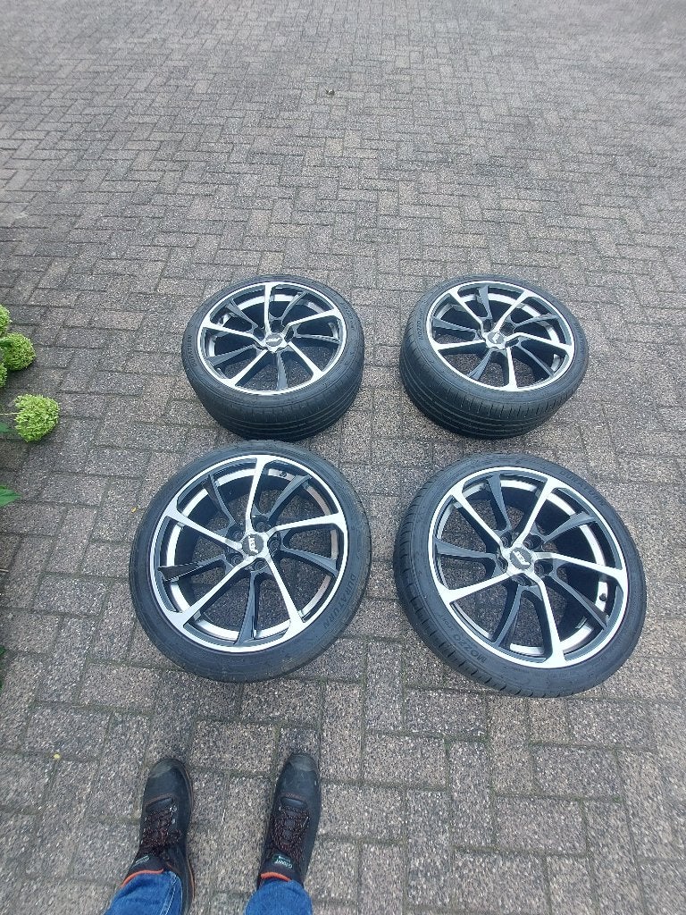 Abt velgen + Duraturn Band  225/40/18, Ophalen, 18 inch, Gebruikt, Velg(en)