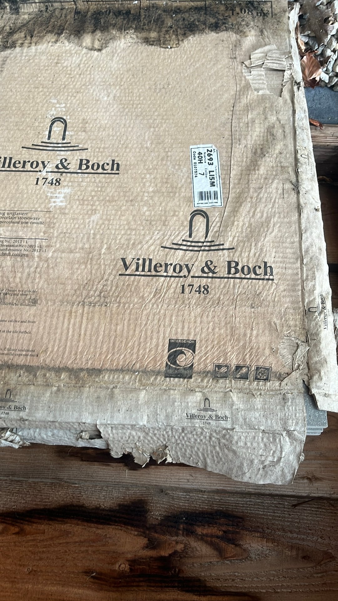 Vloertegels Villeroy & Boch, Ophalen, Nieuw, Bad