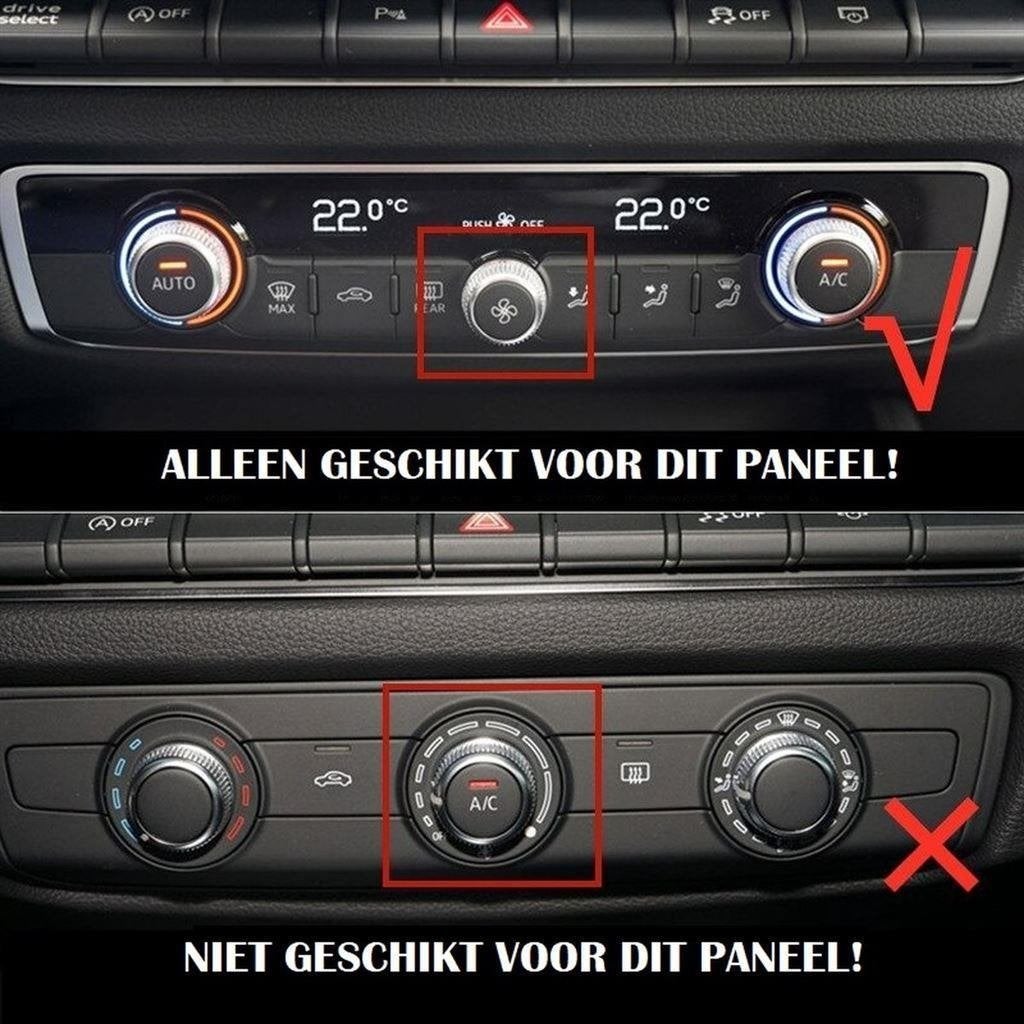 Airco Paneel Ringen Rood Geschikt voor Audi A3 S3 RS3 8V, Verzenden, Automotive Parts, A.parts@hotmail.nl, Trasmolenlaan 12 3447 GZ Woerden