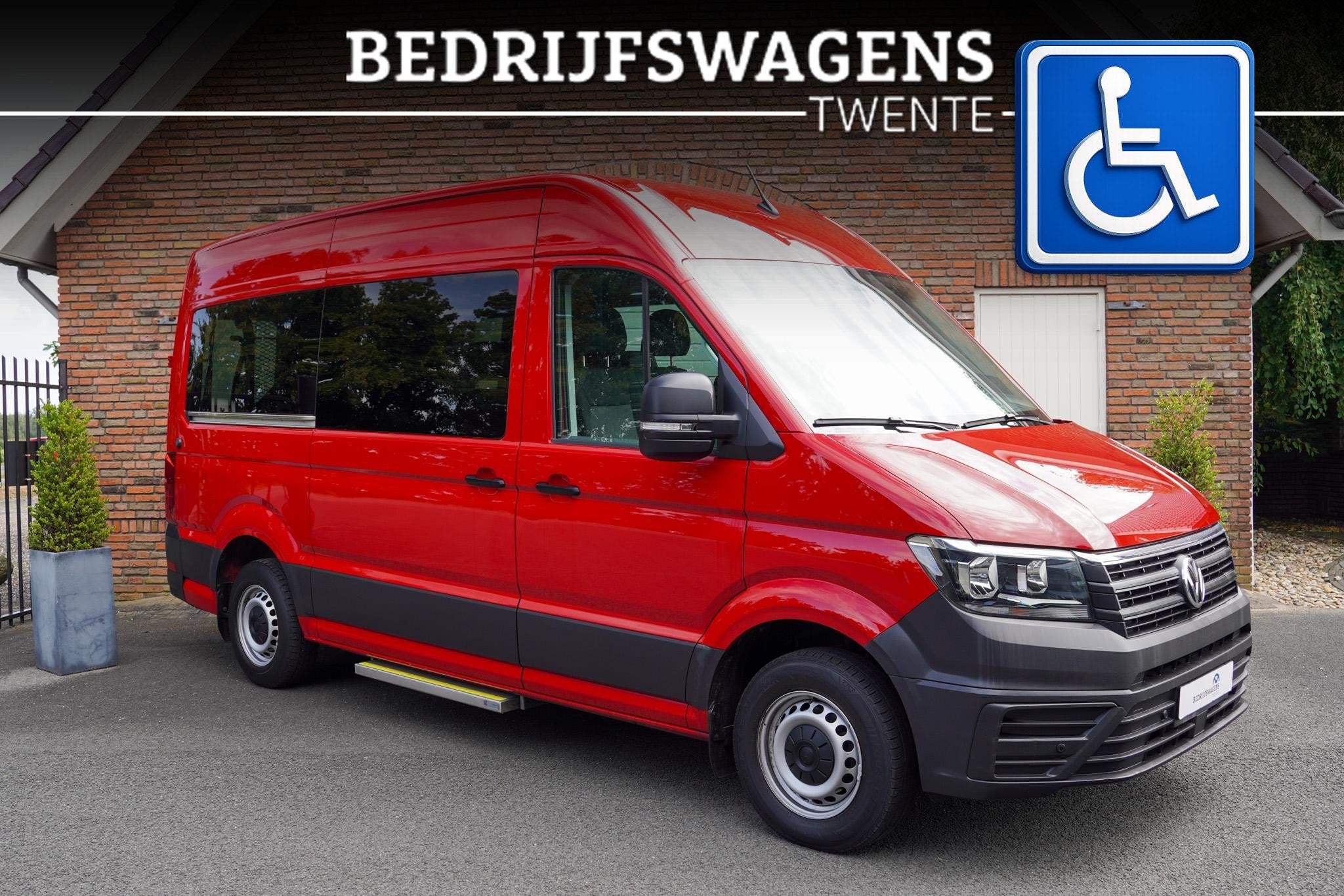 Volkswagen Crafter 2.0 TDI 140 PK L3H3 Rolstoelbus, Voorwielaandrijving, Stof, Gebruikt, Overige carrosserieën