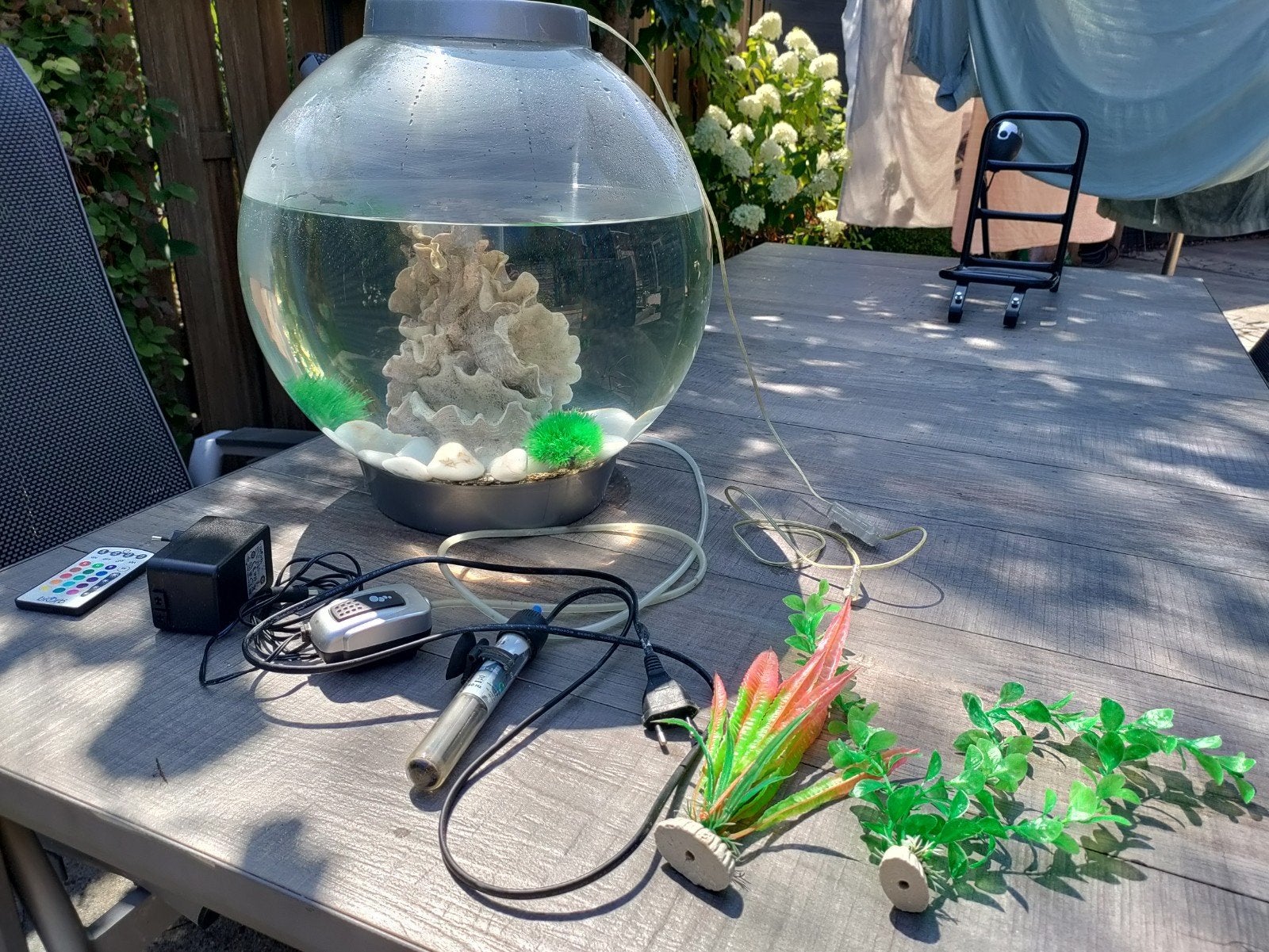 Biorb aquarium (bol) inclusief alle accessoires!, Ophalen of Verzenden, Gebruikt, Leeg aquarium