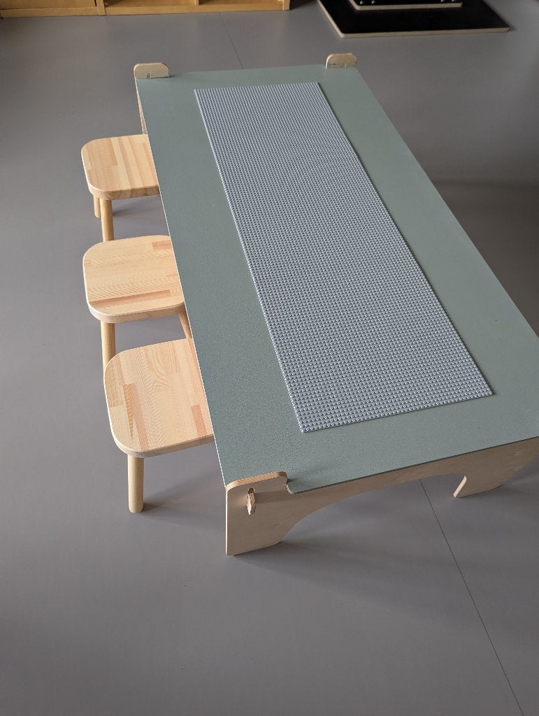Lego speeltafel + krukjes, Ophalen, Gebruikt