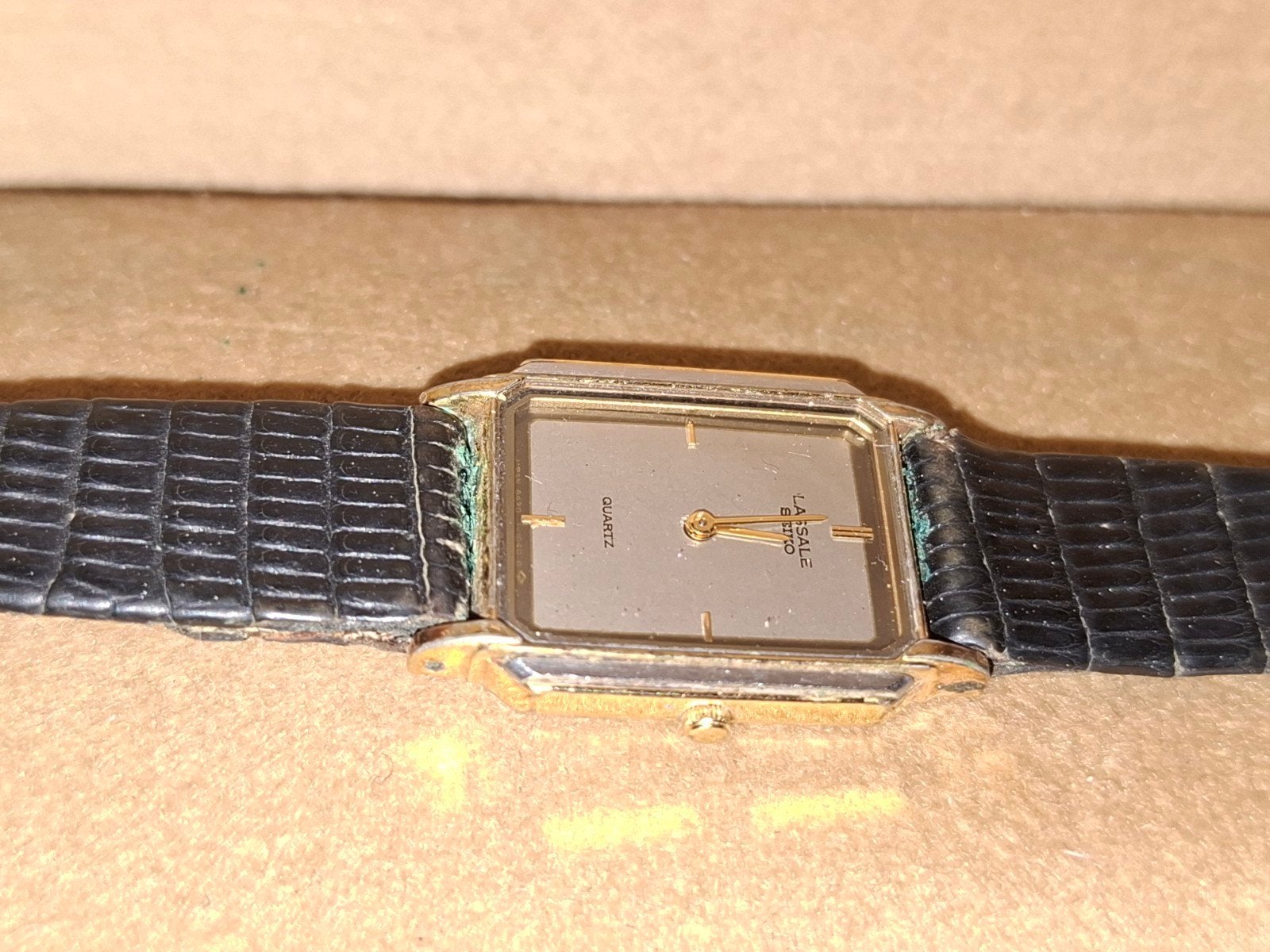Seiko lassale., Ophalen of Verzenden, Zwart