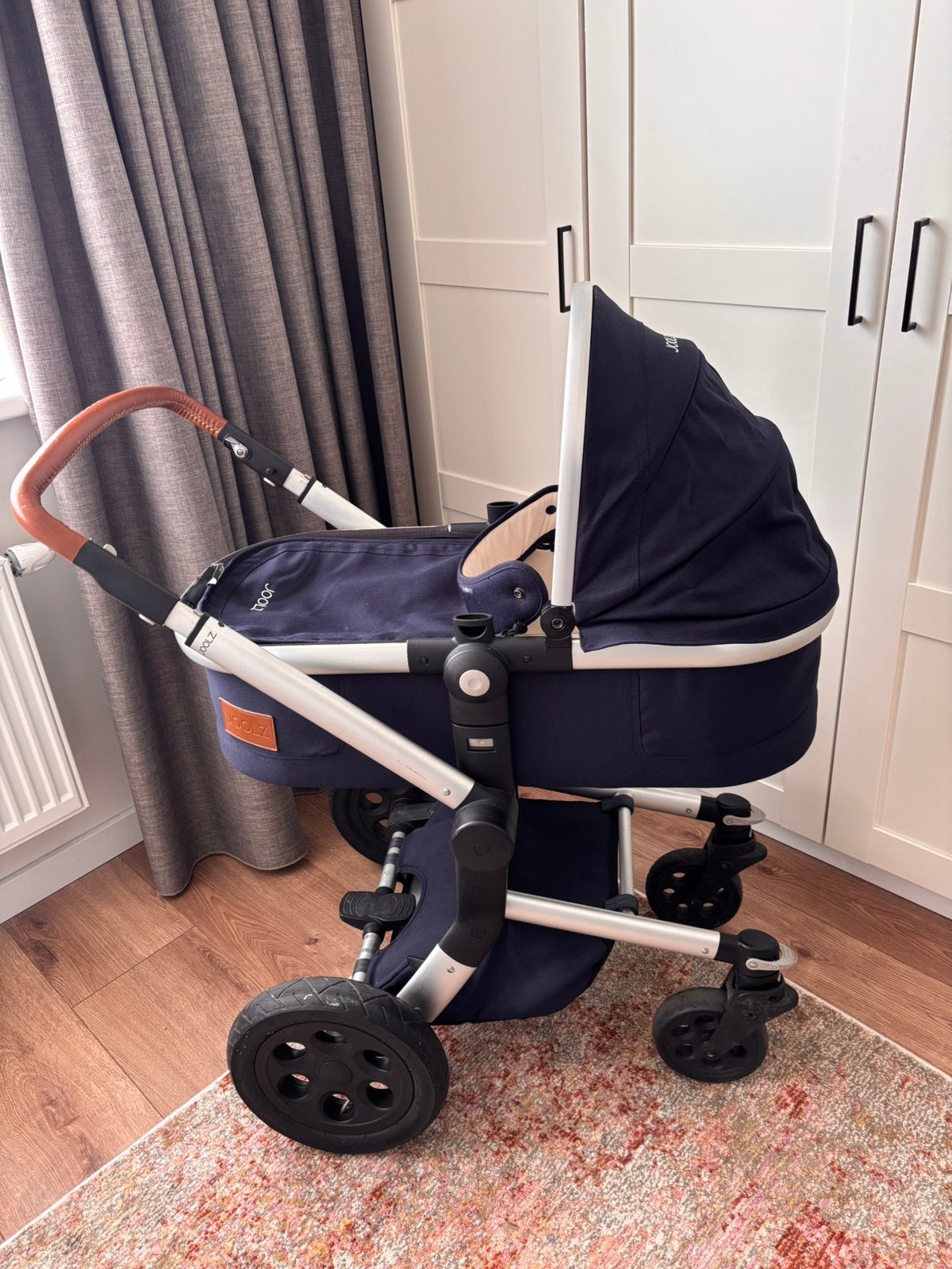 Joolz kinderwagen met twee opzetstukken en bekerhouder, Gebruikt, Luchtbanden, Combiwagen, Ophalen